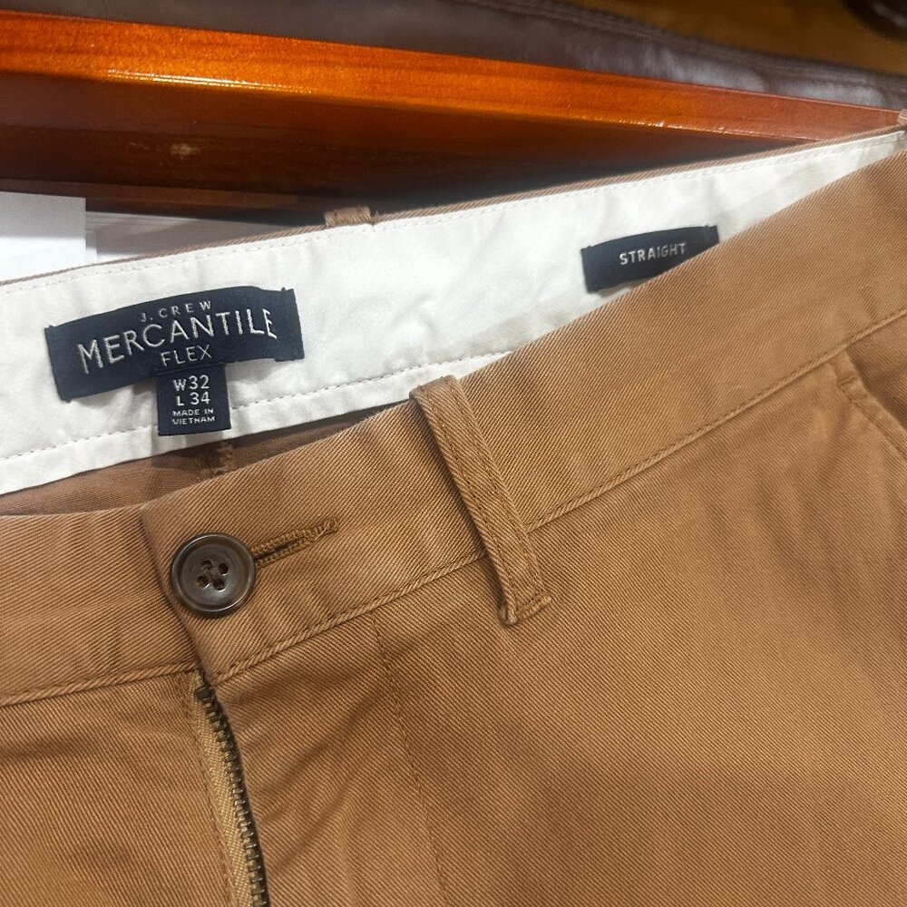 2 pair of JCrew Mercantile Chino Pants Straight Fit 32X34 - Picture 3 of 4